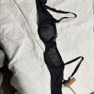 SKIMS Black Mesh Bra